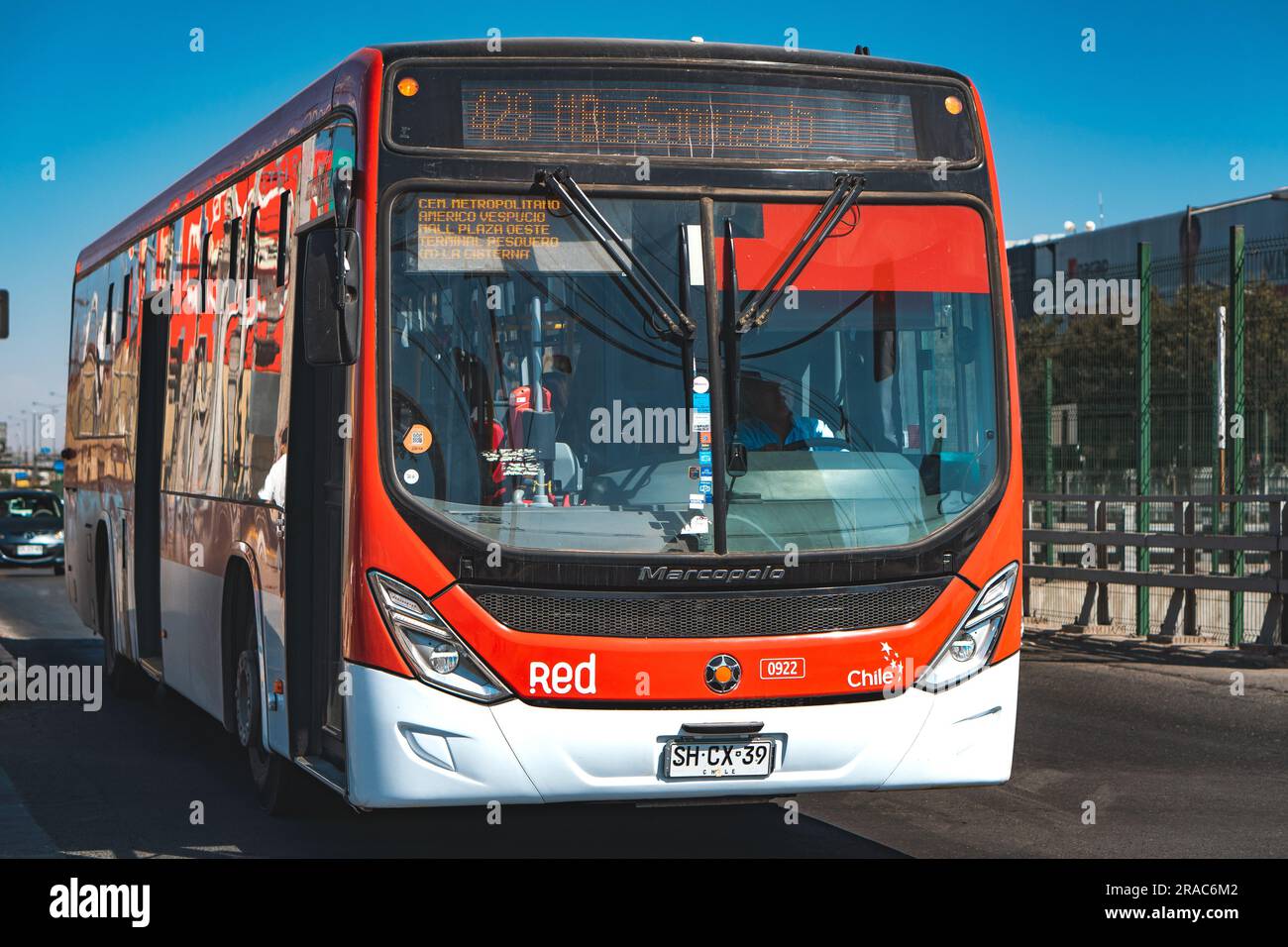 Santiago, Chile - March 03 2023: A brand new public transport ...