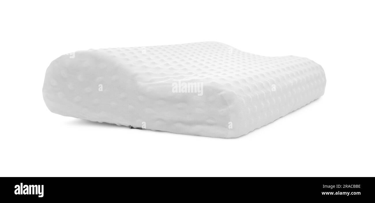 Orthopedic memory foam pillow isolated on white Stock Photo Alamy