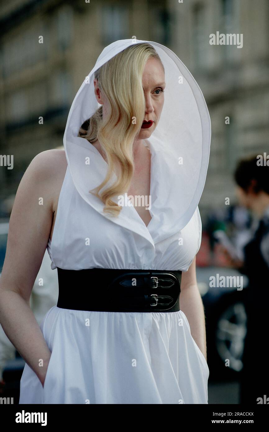 Paris, France. 02nd July, 2023. Street style, Gwendoline Christie