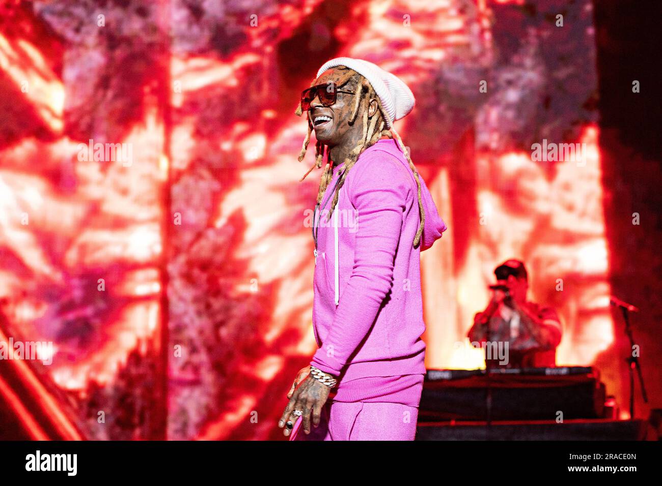 Lil Wayne performs at the Essence Festival on Sunday, July 2, 2023, at