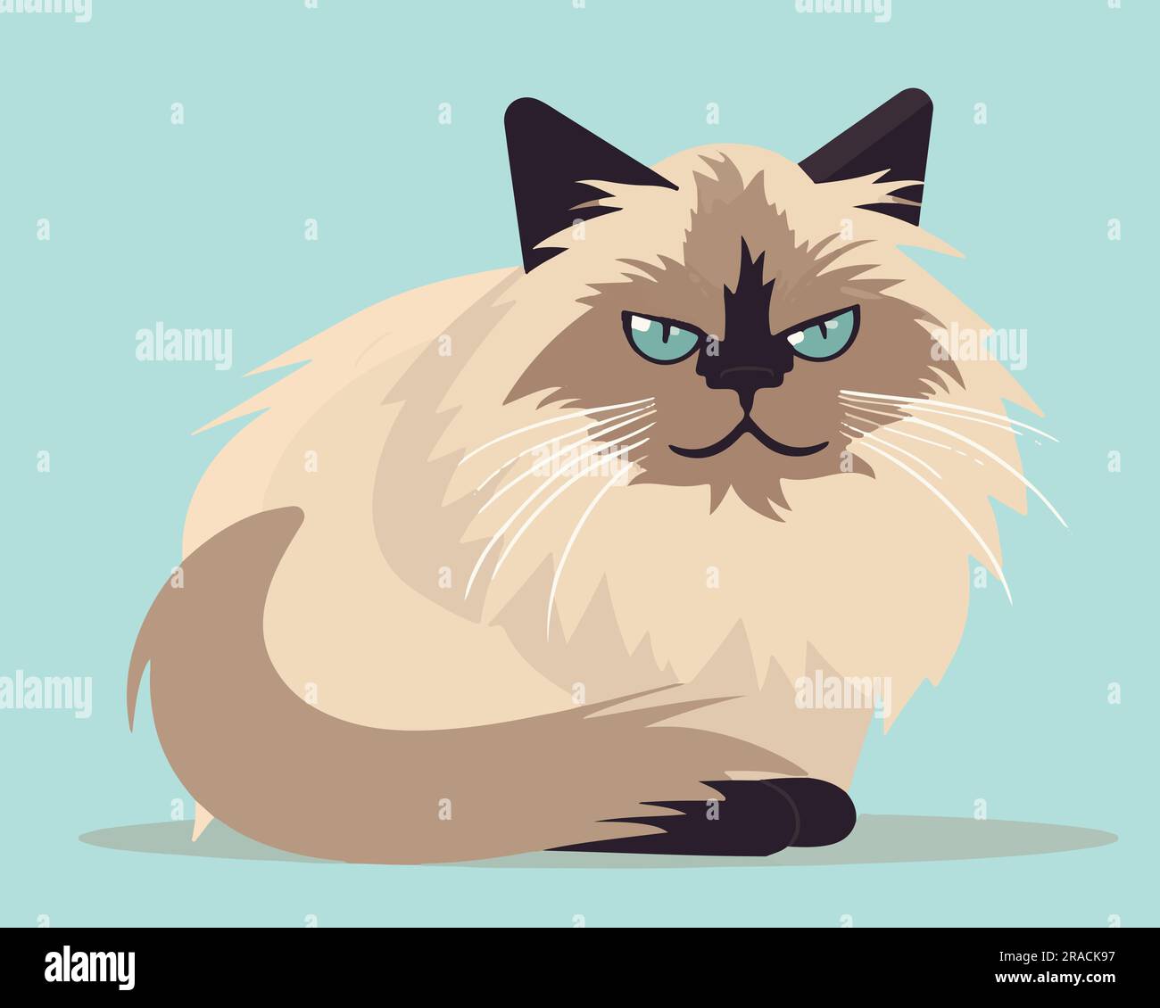 Premium Vector  Himalayan cat mascot