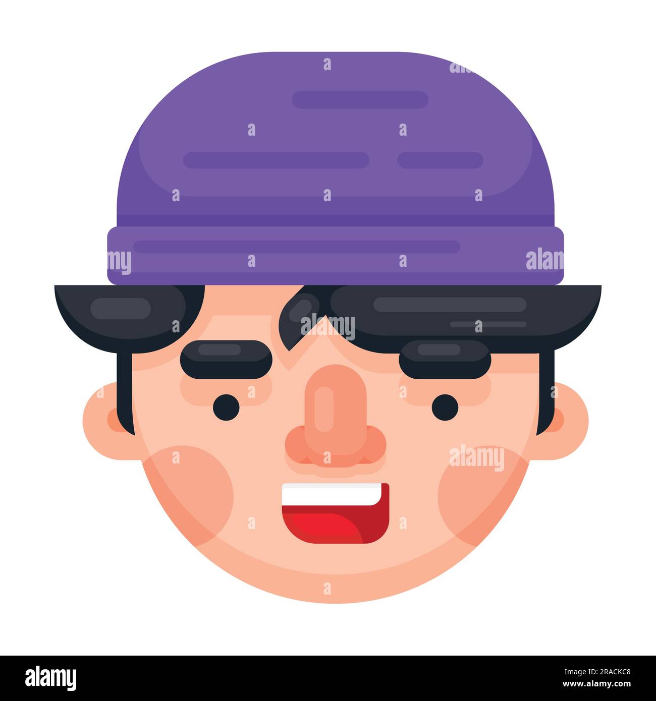 Laughing boy avatar funny kid profile picture Vector Image