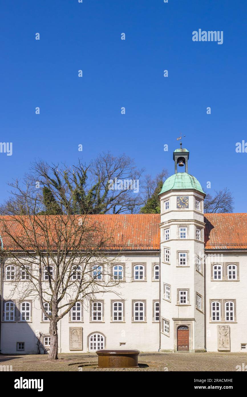 Tower on the courtyard of the castle in Gifhorn, Germany Stock Photo