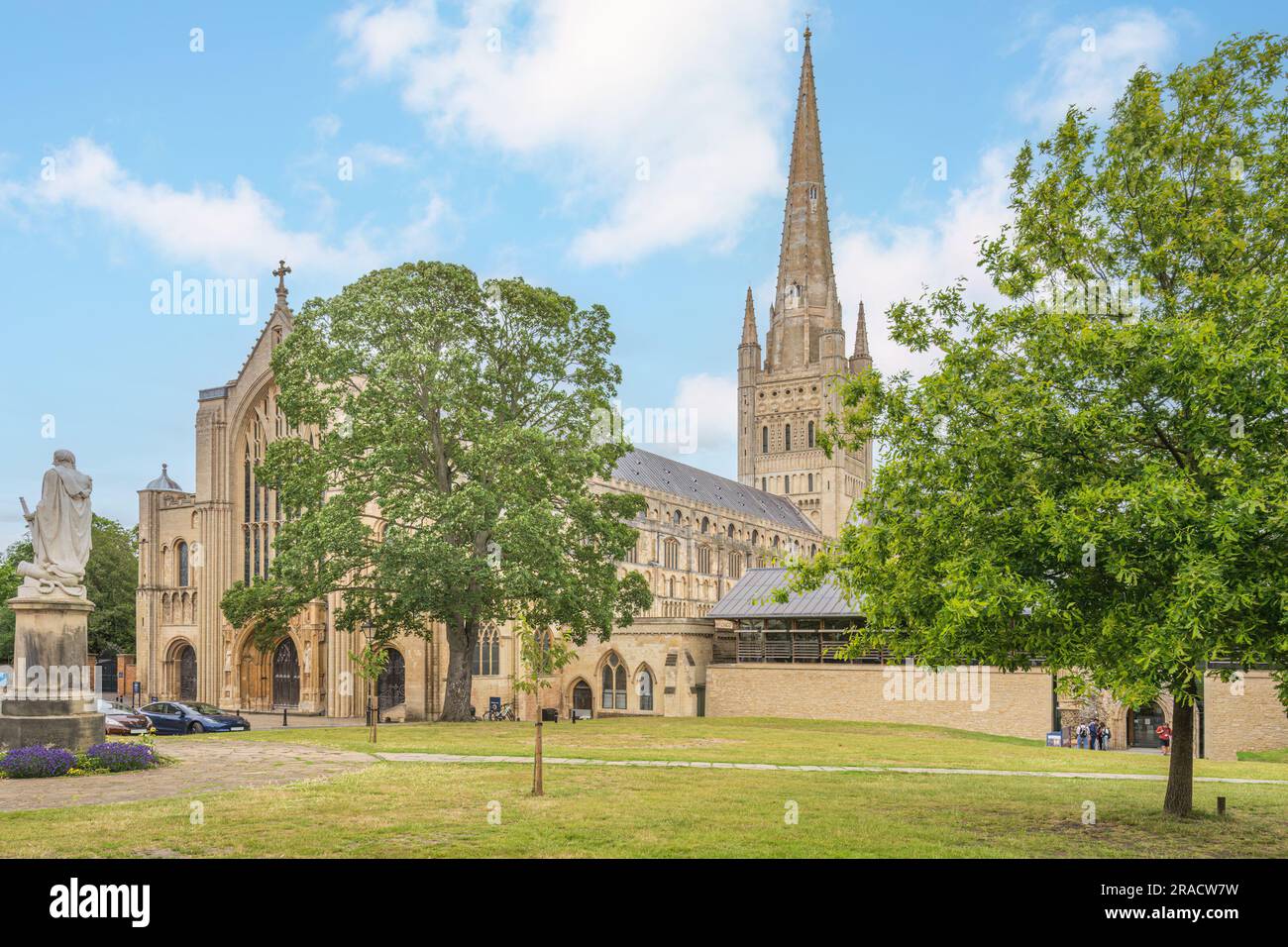 Norwich Cathedral in England Stock Photo