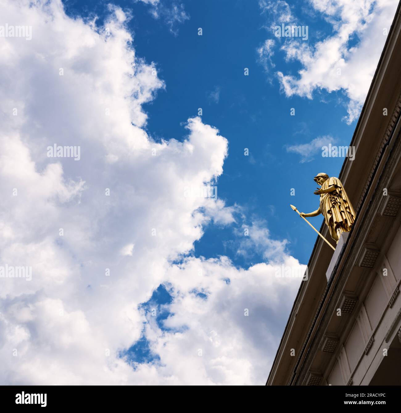 The frontage of the Athenaeum Club, a private members' club at 107 Pall Mall, London, showing