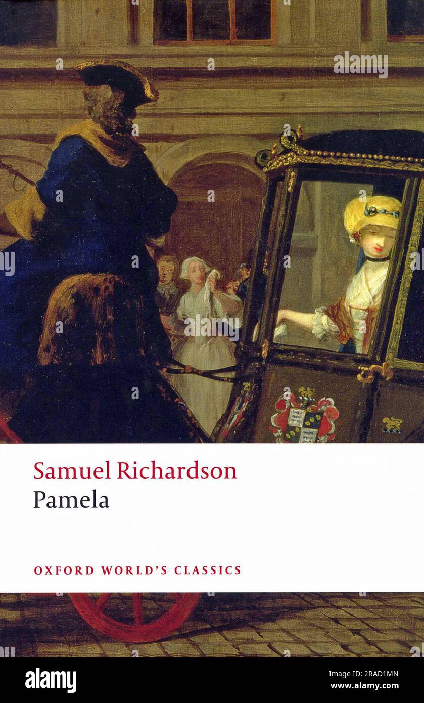 Book cover. 'Pamela' by Samuel Richardson. Stock Photo