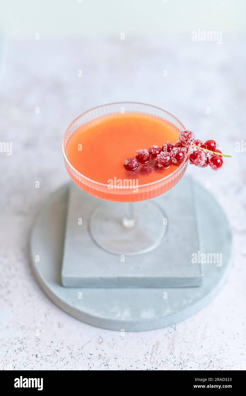 Grapefruit Gin Cocktail Stock Photo Alamy