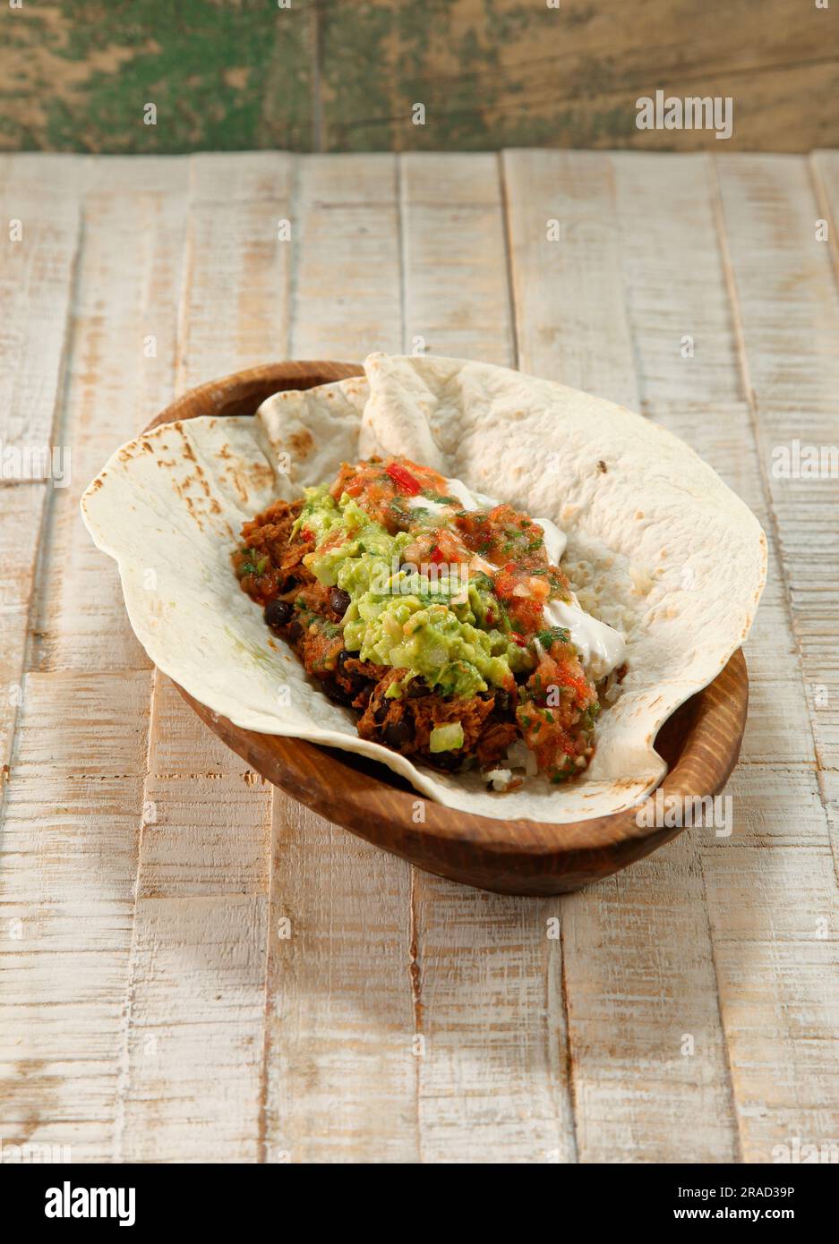 Vegan wrap with jackfruit Stock Photo Alamy
