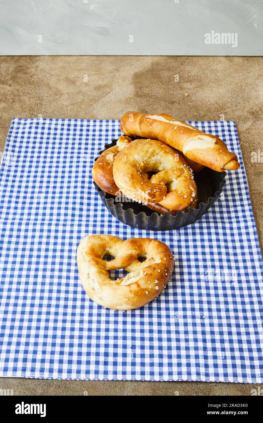 Pretzel pastry Stock Photo