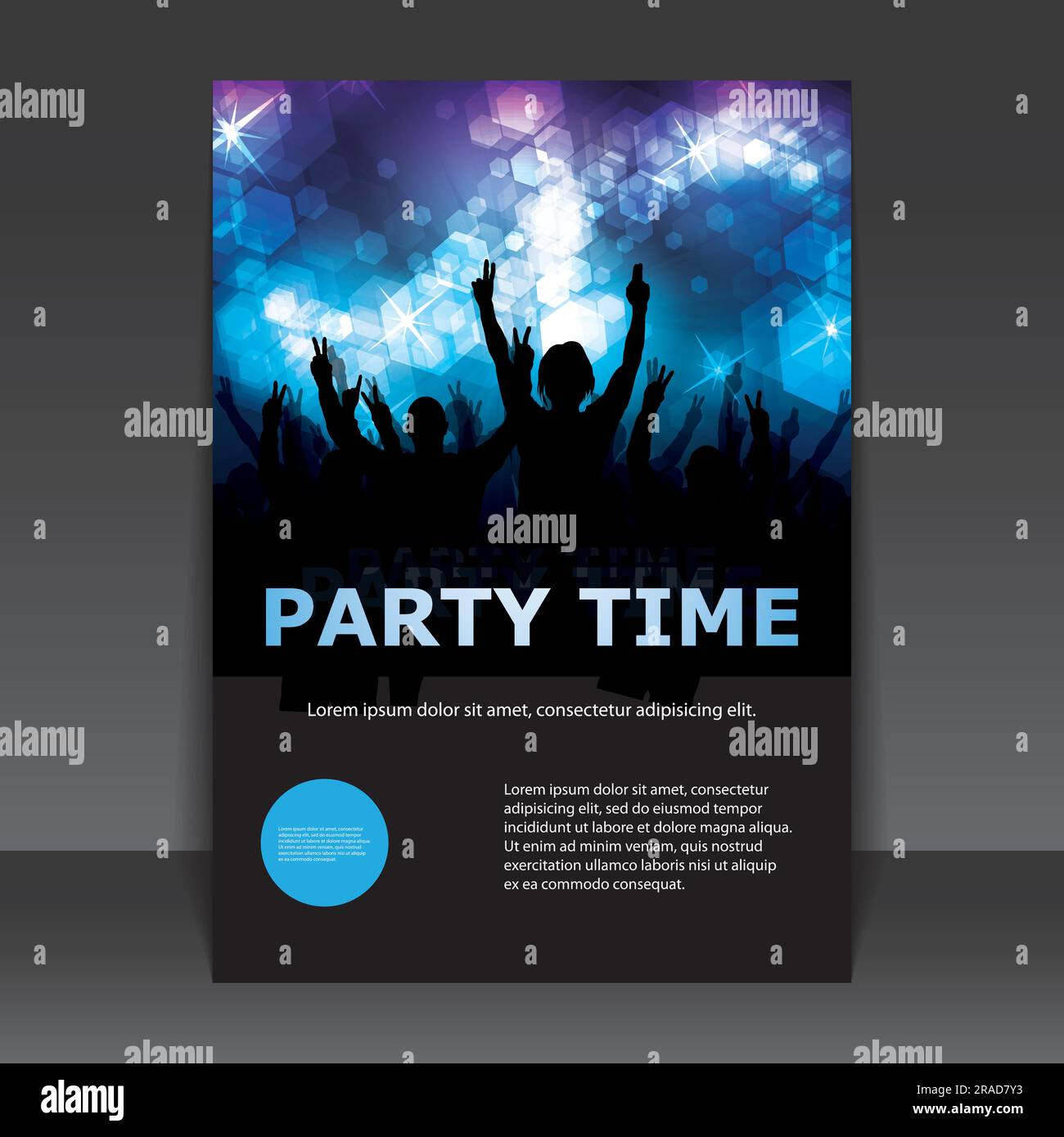 Flyer or Cover Design - Party Time Stock Vector