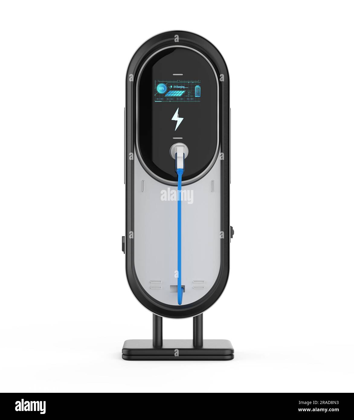 3d rendering EV charging stations or electric vehicle recharging