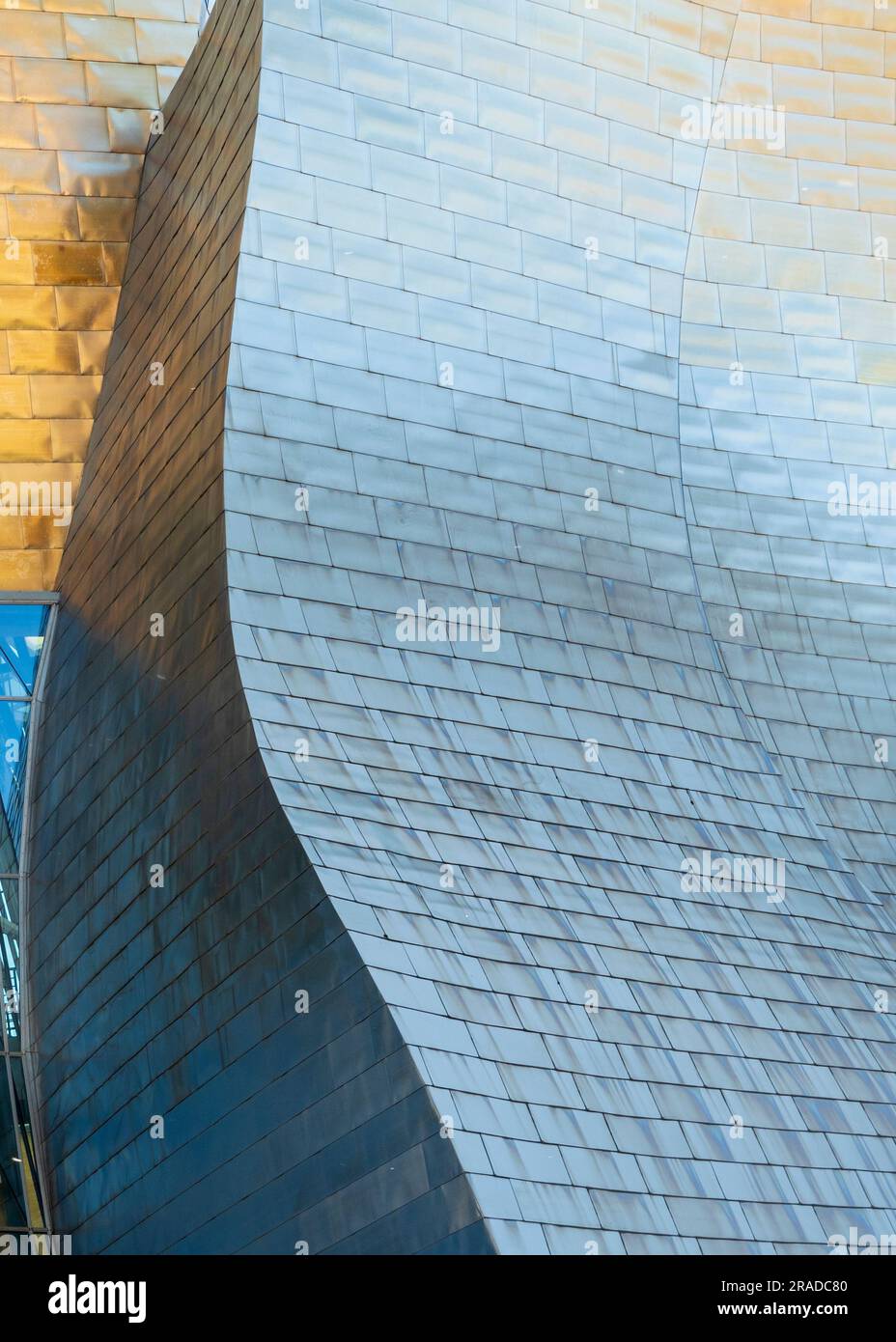 Titanium façade of the Guggenheim Museum in Bilbao Stock Photo