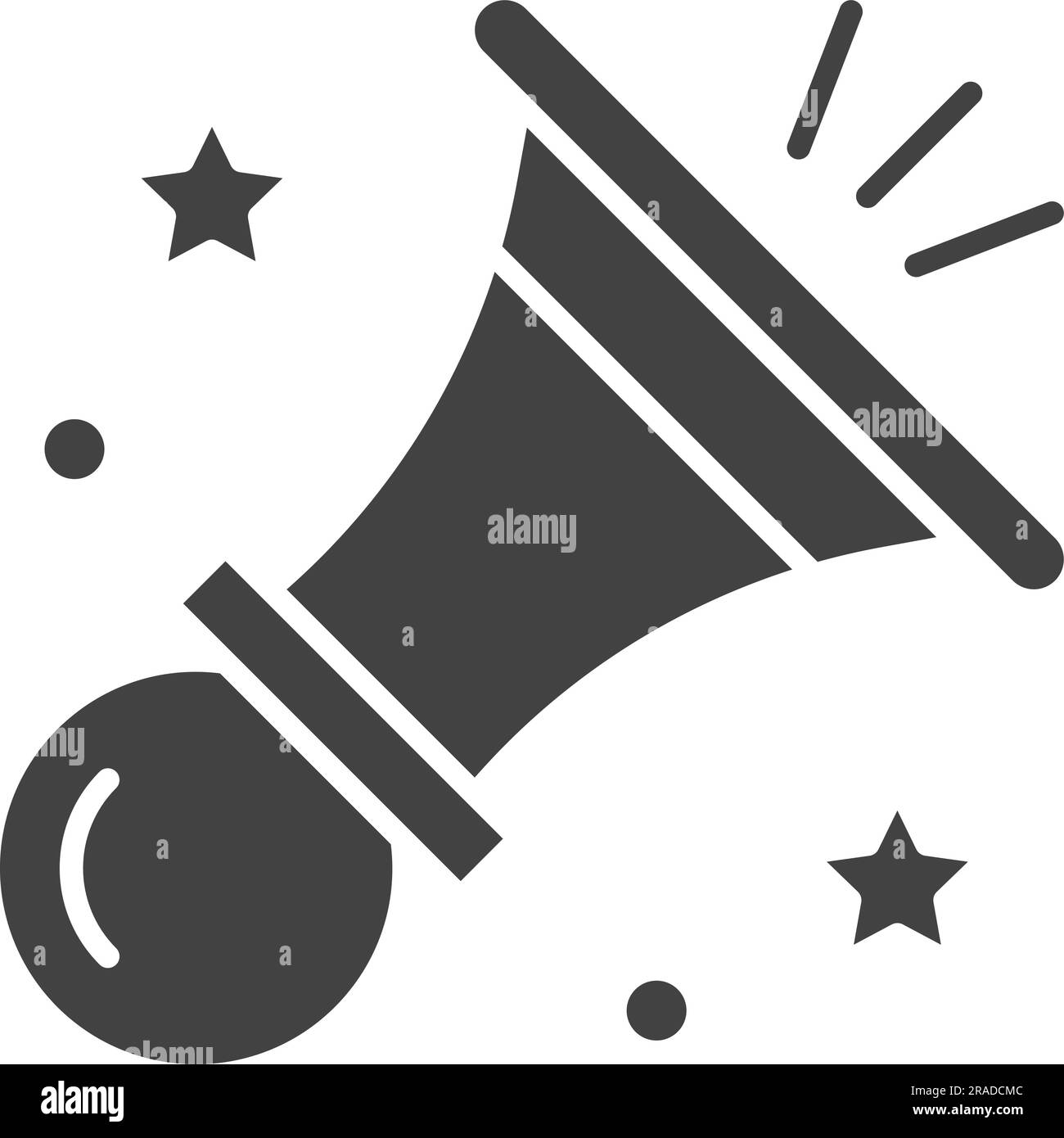 Air Horn Icon image. Suitable for mobile application. Stock Vector