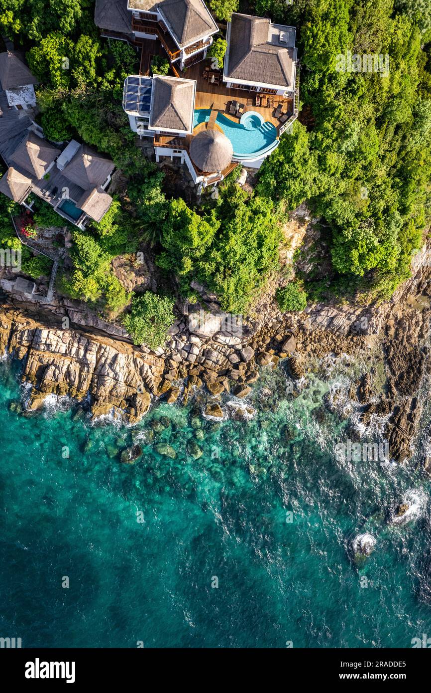 Aerial view of Shark Bay in koh Tao, Thailand Stock Photo Alamy