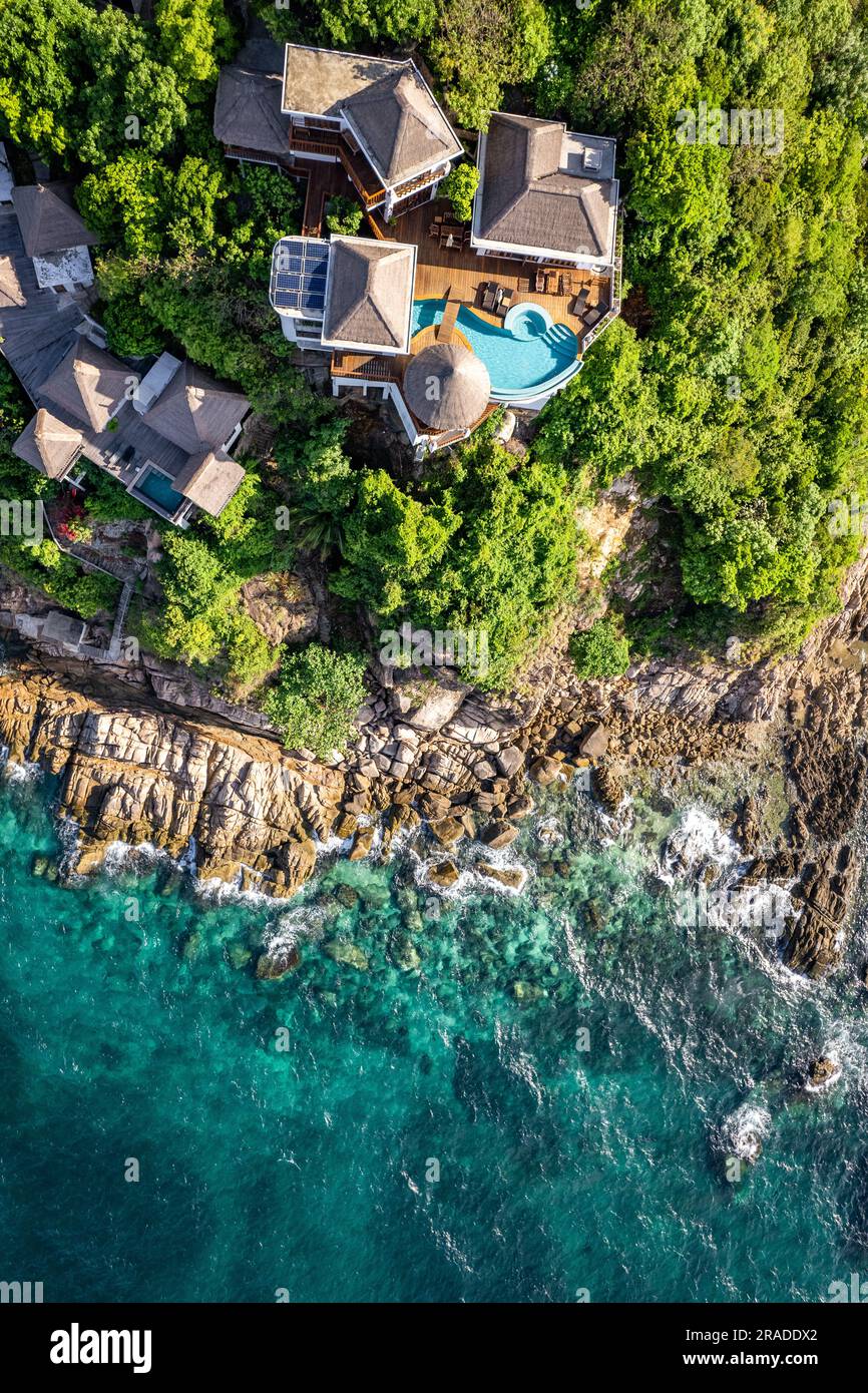 Aerial view of Shark Bay in koh Tao, Thailand Stock Photo Alamy