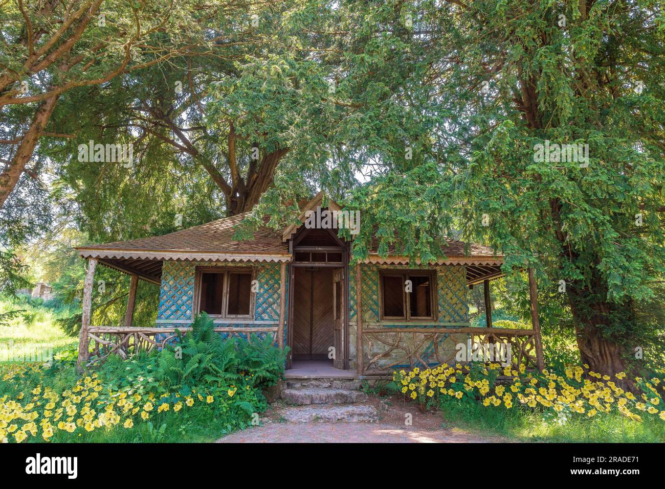 Small garden structure of Countess House at the grounds of Lowther