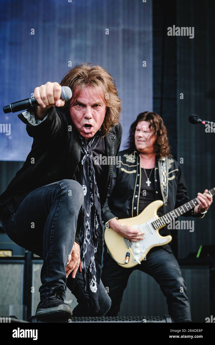 Thun, Switzerland. 27th, June 2023. The Swedish rock band Europe