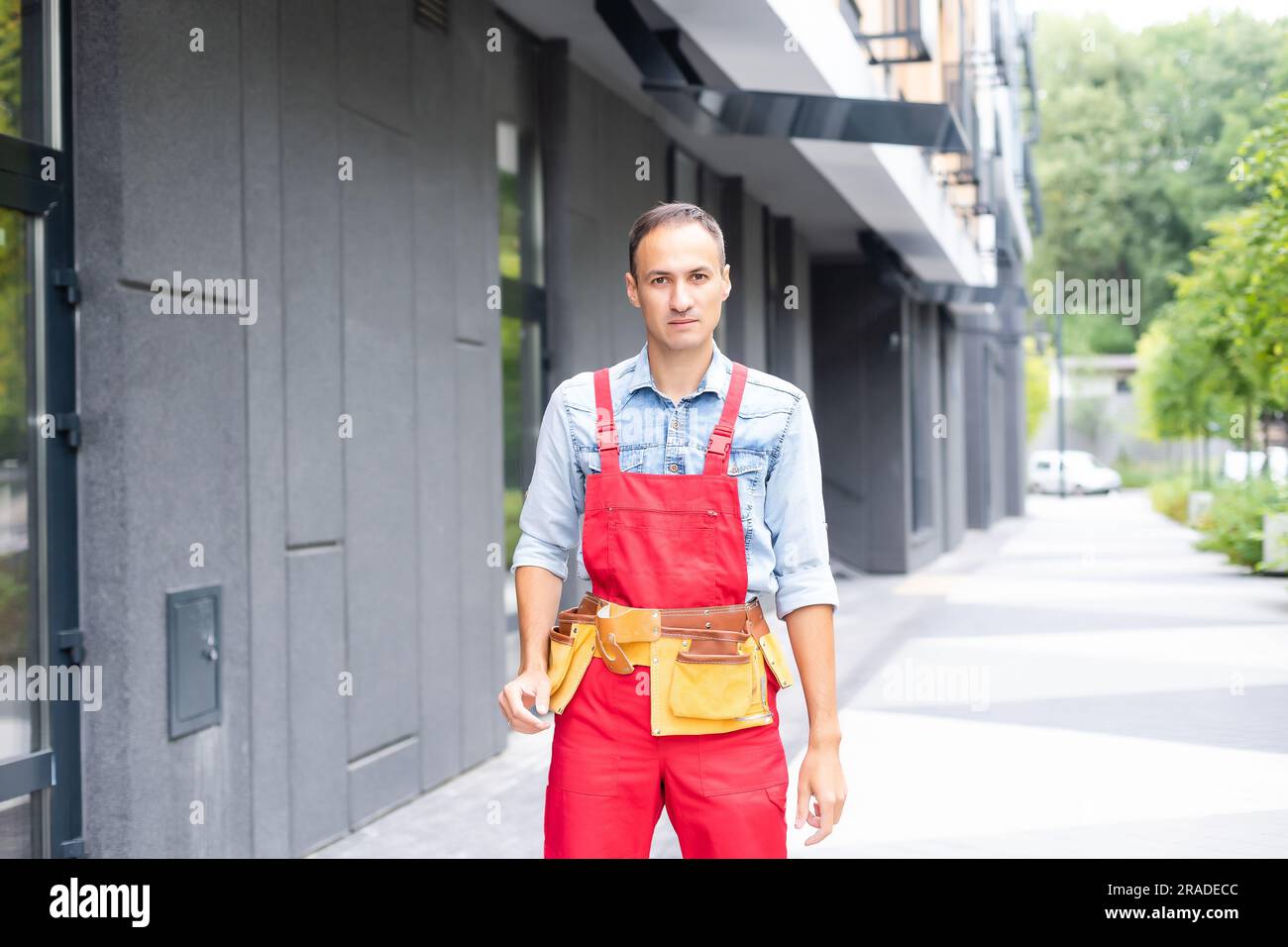 Young warehouse worker do some stock check Stock Photo
