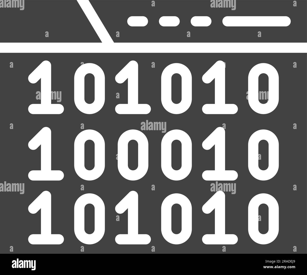 Binary Code Icon Image Stock Vector Image & Art - Alamy