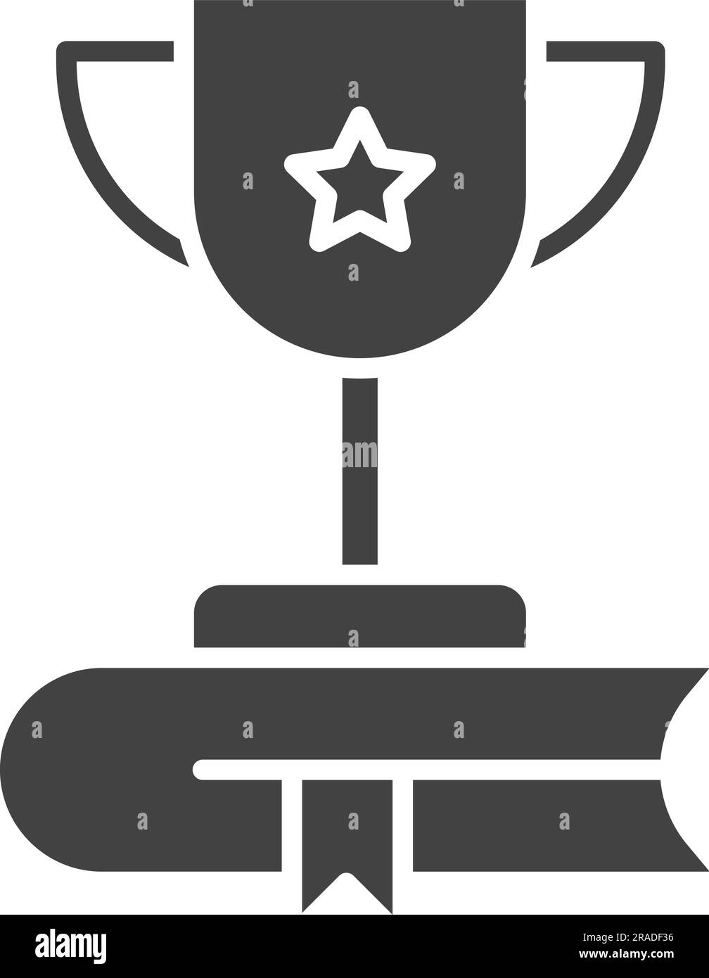 Book Award Icon image. Suitable for mobile application. Stock Vector