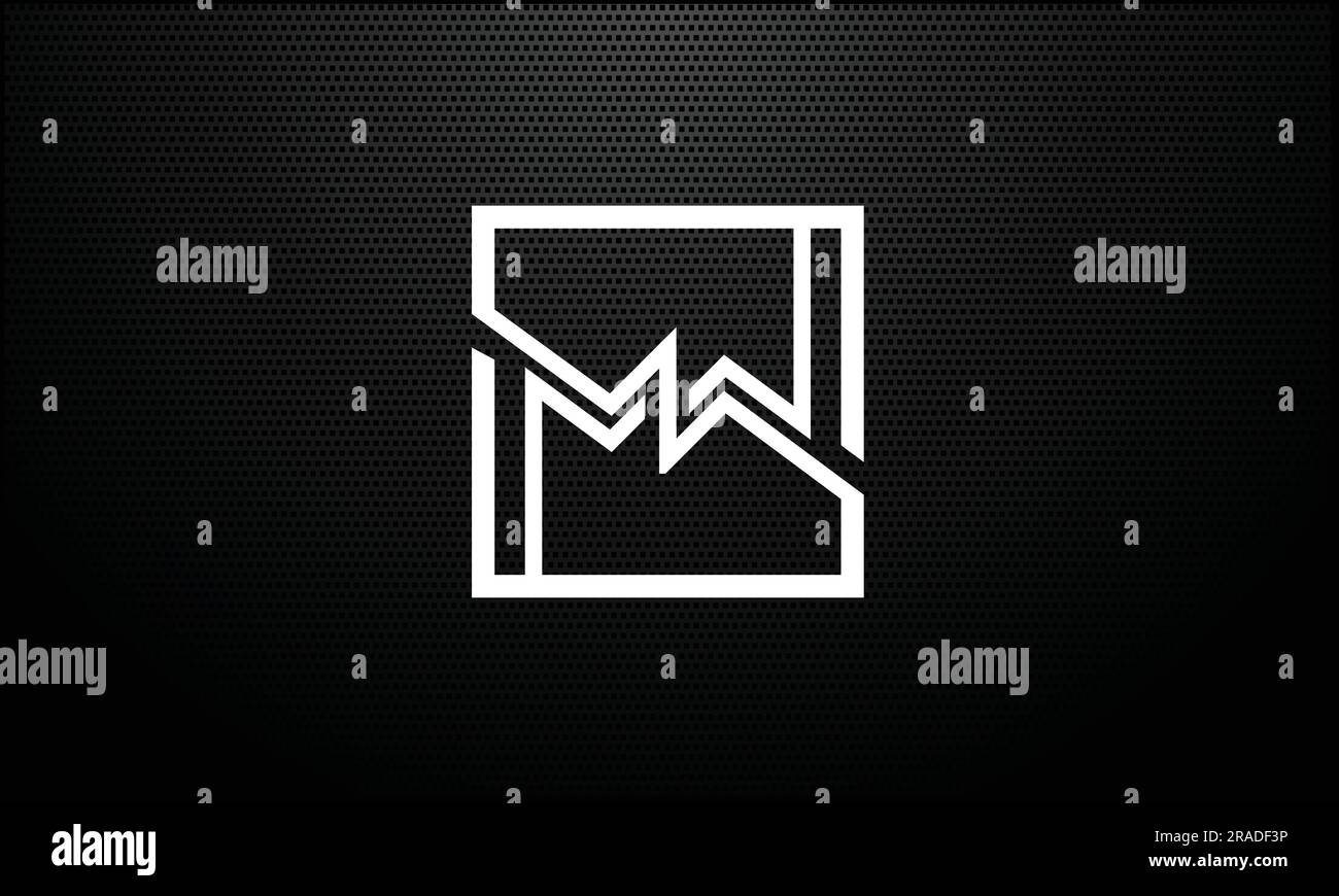 MW, WM, Abstract Logo design Stock Vector Image & Art - Alamy