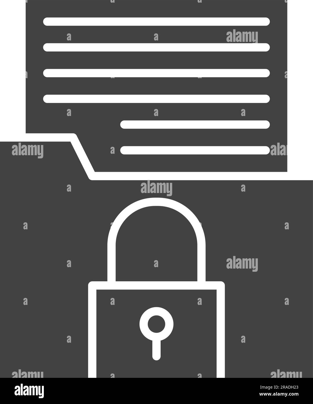 Confidential Project Icon image. Suitable for mobile application. Stock Vector