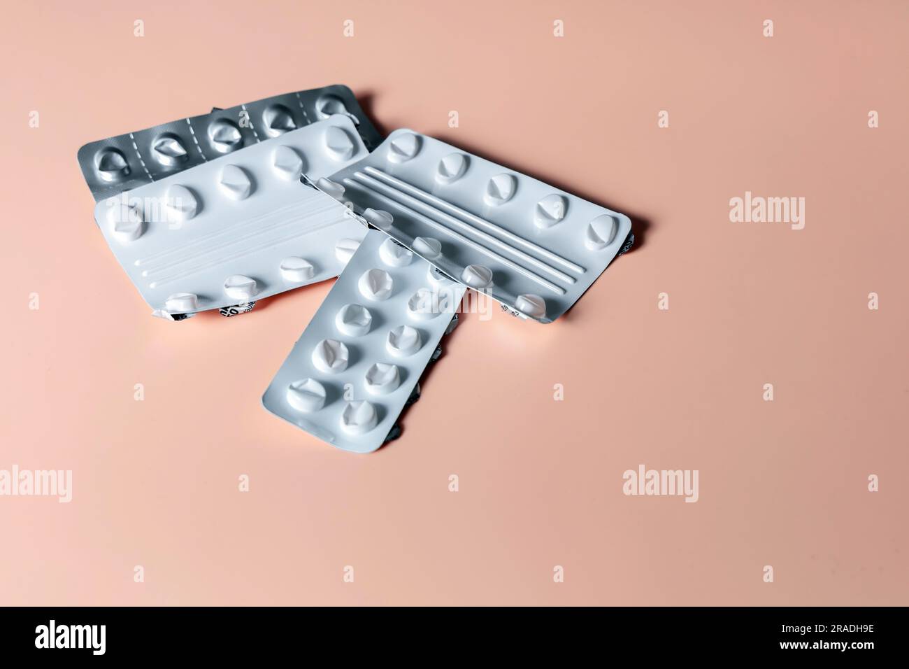 Pharmaceutical empty blister pack. Pack of pills without tablets Stock Photo Alamy