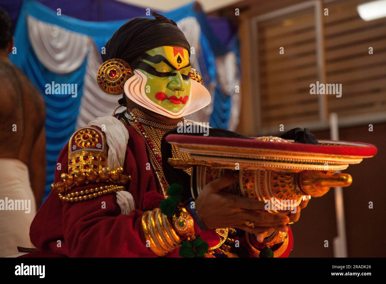 Kathakali artist green room Stock Photo Alamy