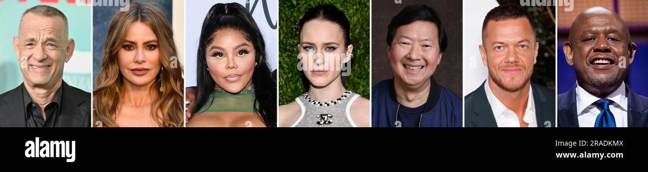 This combination photo of celebrities with birthdays from July 9 to