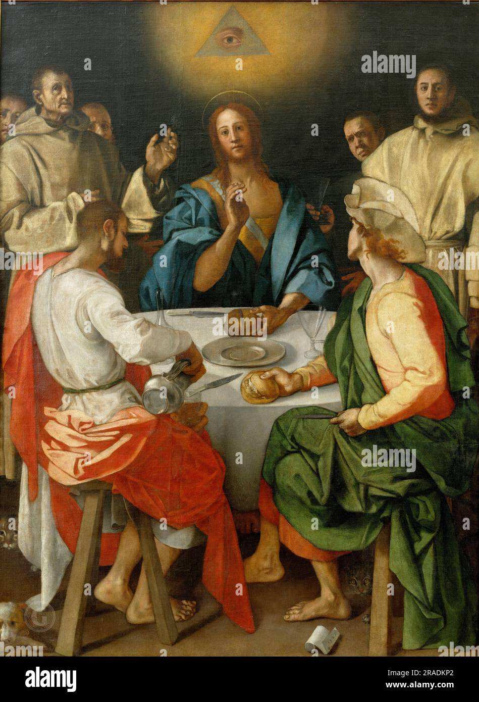 Pontormo - Supper at Emmaus Stock Photo - Alamy