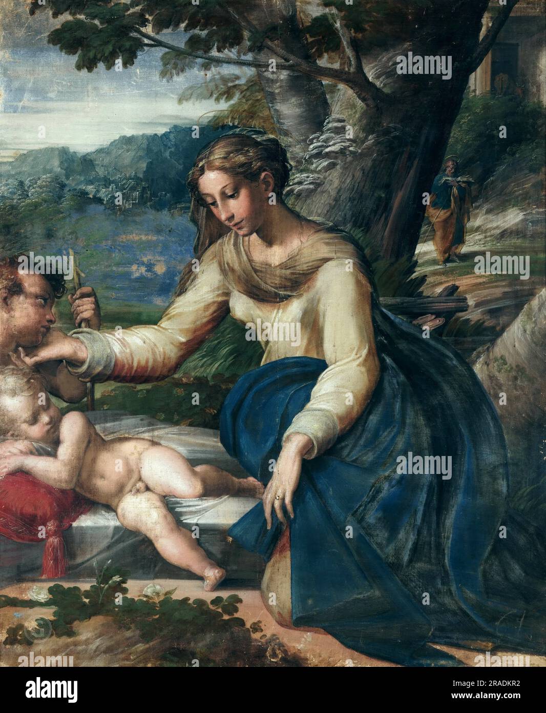 Parmigianino – Holy Family  1525-27 Stock Photo