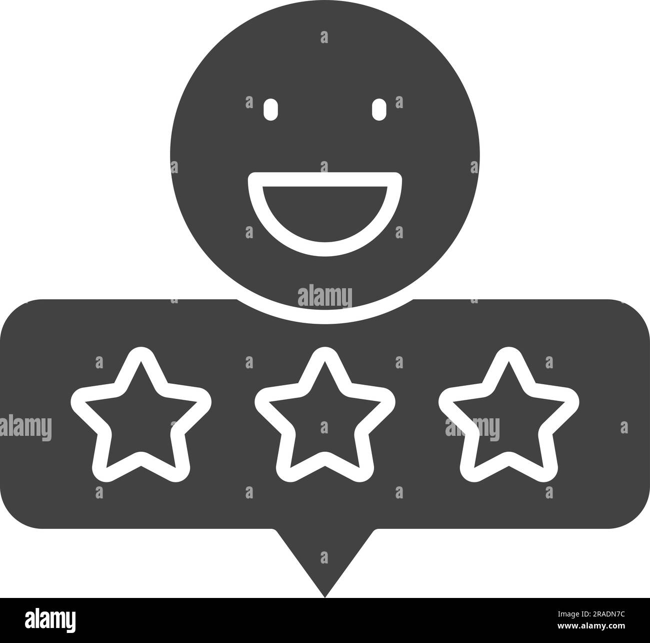 Good Review Icon image. Suitable for mobile application. Stock Vector
