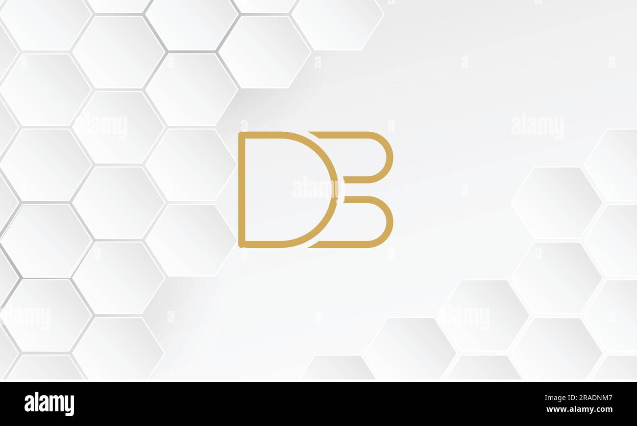 DB, BD, Abstract Letters Logo Monogram Stock Vector