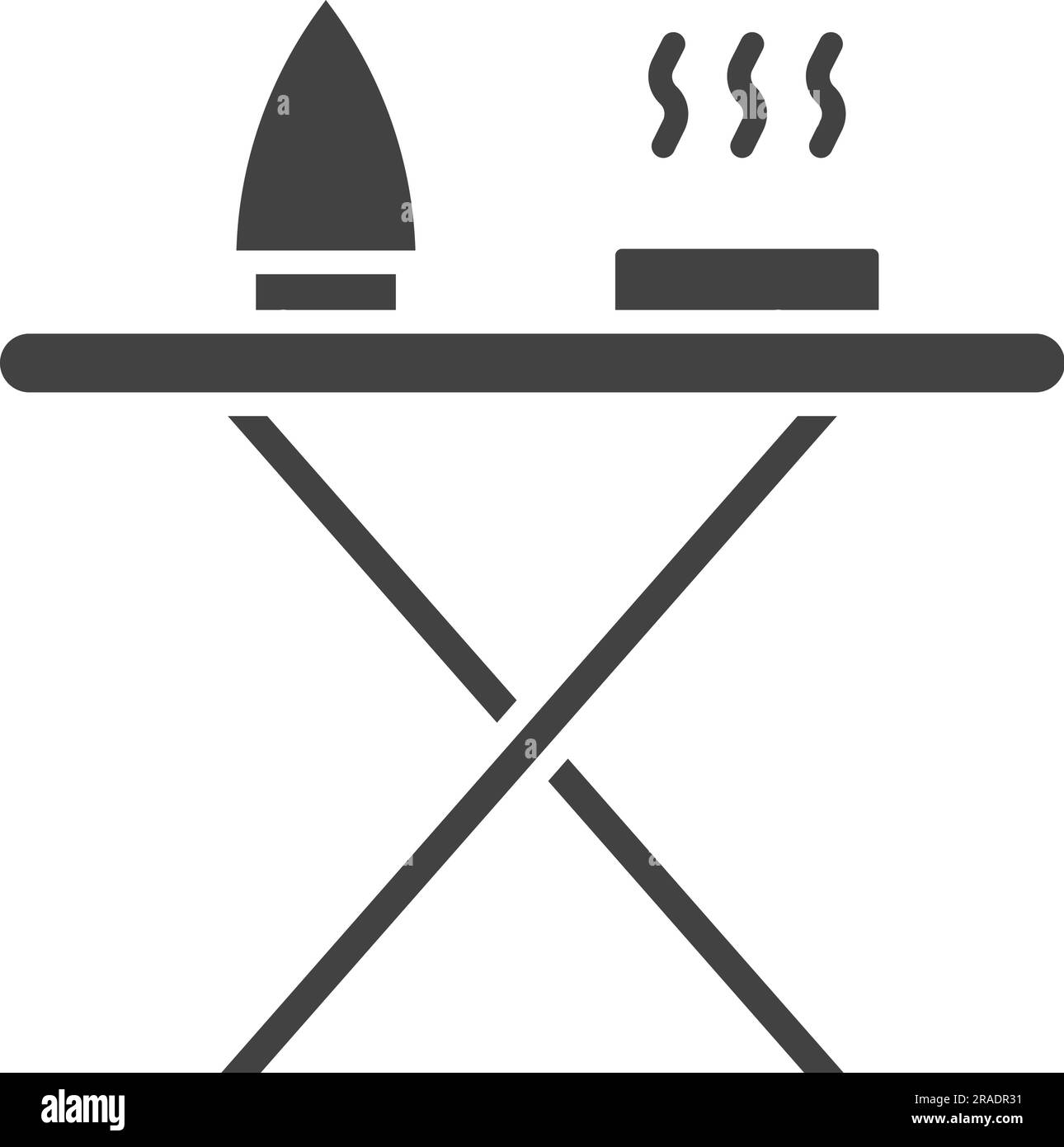 Ironing Board Icon image. Suitable for mobile application. Stock Vector