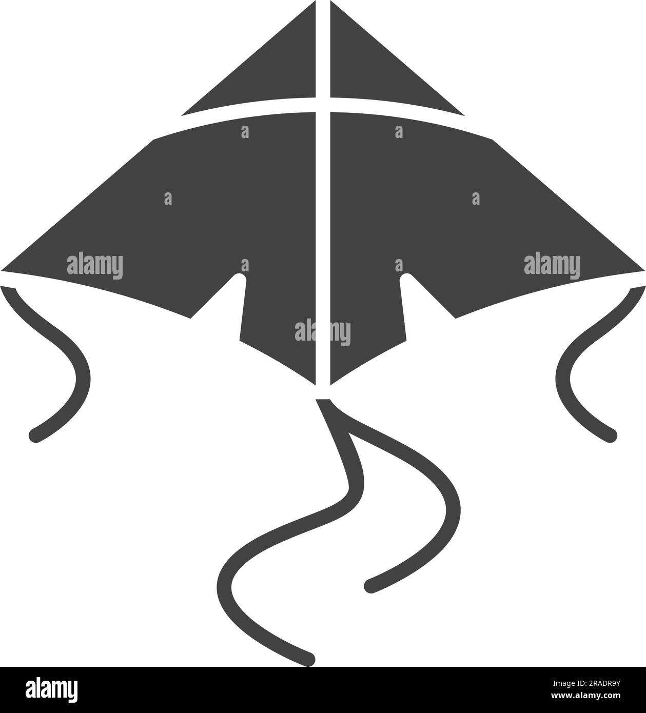 Kite Icon image. Suitable for mobile application. Stock Vector