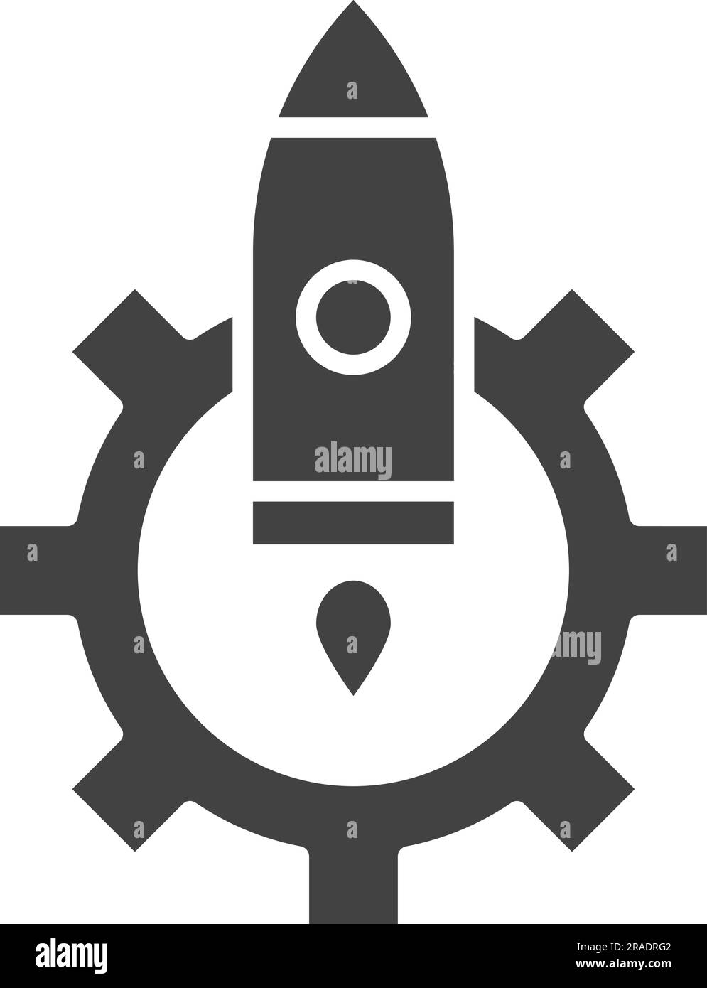 Launch Optimization Icon image. Suitable for mobile application. Stock Vector