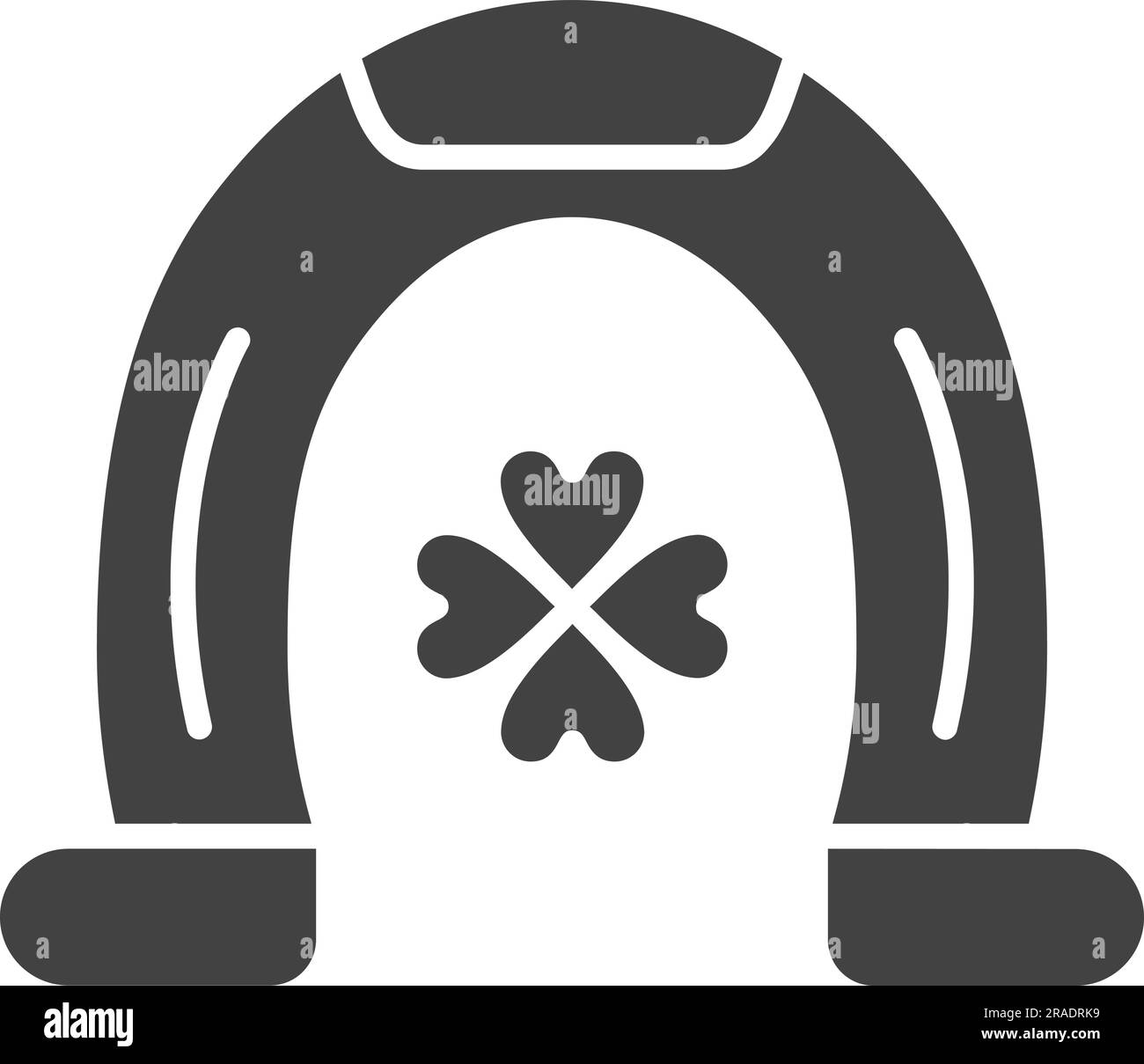 Horseshoe Icon image. Suitable for mobile application. Stock Vector