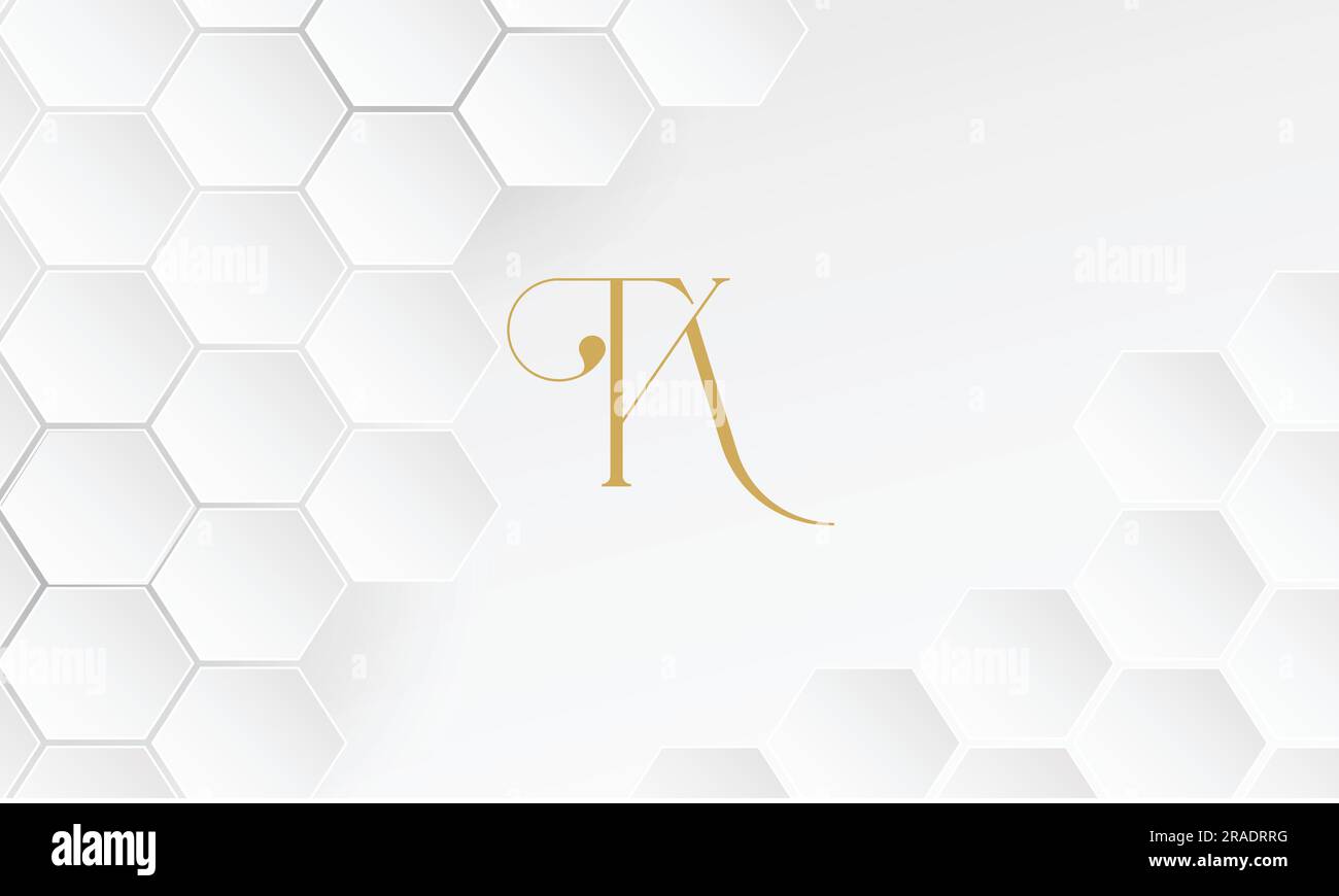 KT, TK, Abstract Logo Design Stock Vector