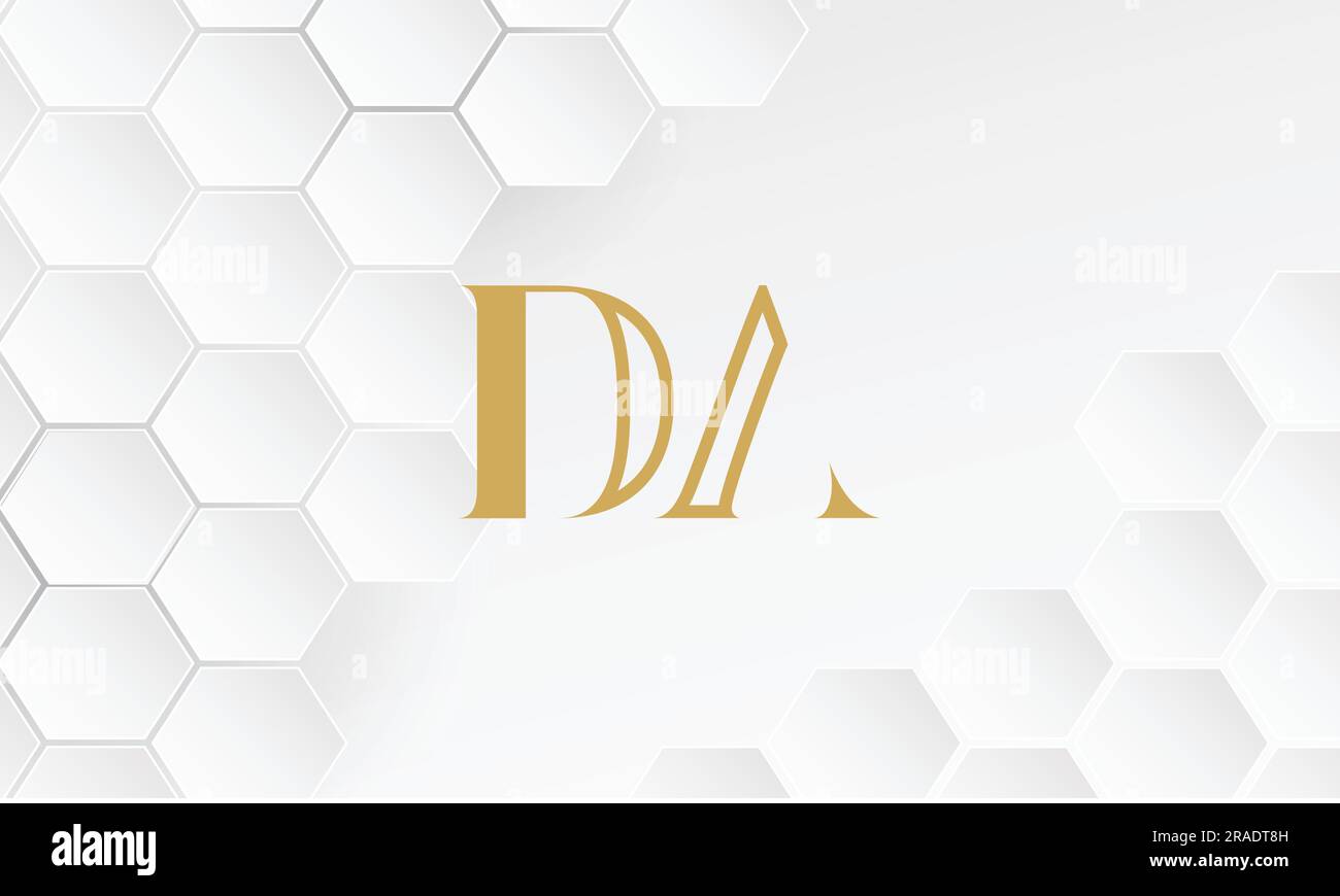 DA, AD, Abstract Letters Logo Monogram Stock Vector