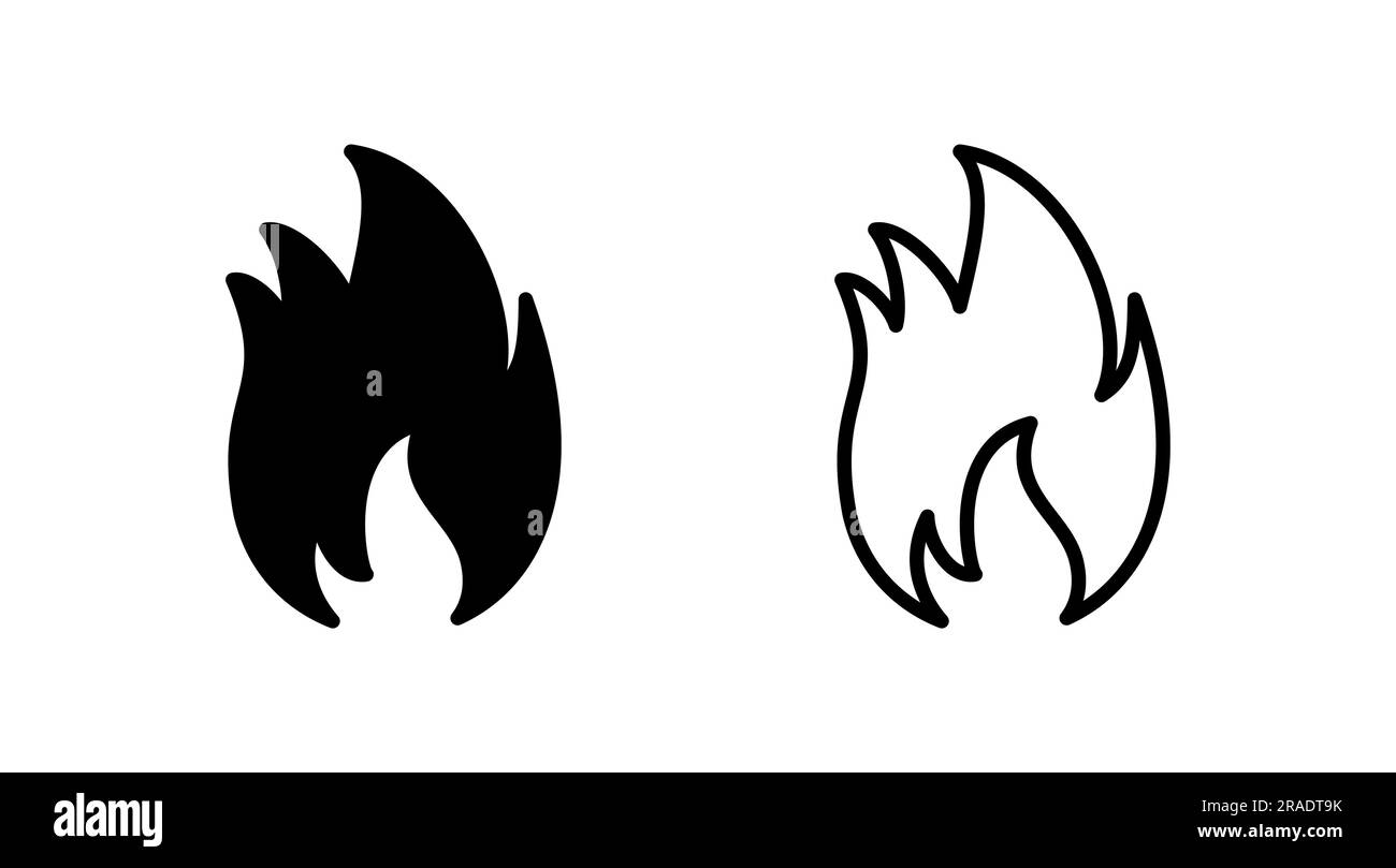 Fire icon vector. fire flame icon Stock Vector Image & Art - Alamy