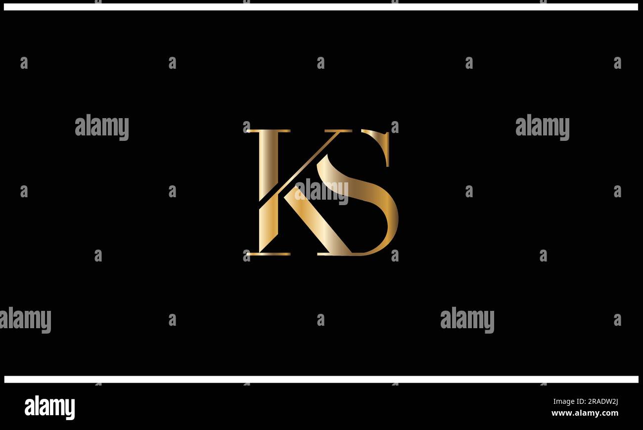 KA, AK, Abstract Letters Logo Monogram Stock Vector
