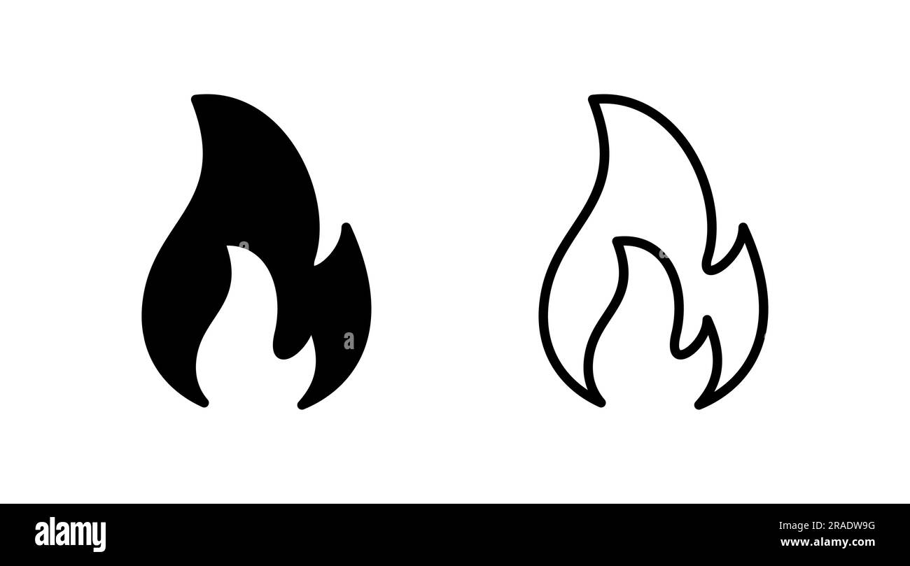 Fire icon vector. fire flame icon Stock Vector Image & Art - Alamy