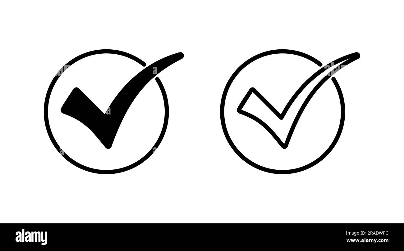 check icon vector. check mark icon. check list button icon Stock Vector ...