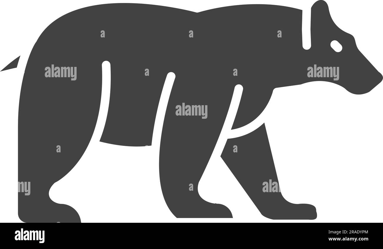 Polar Bear Icon image. Suitable for mobile application. Stock Vector