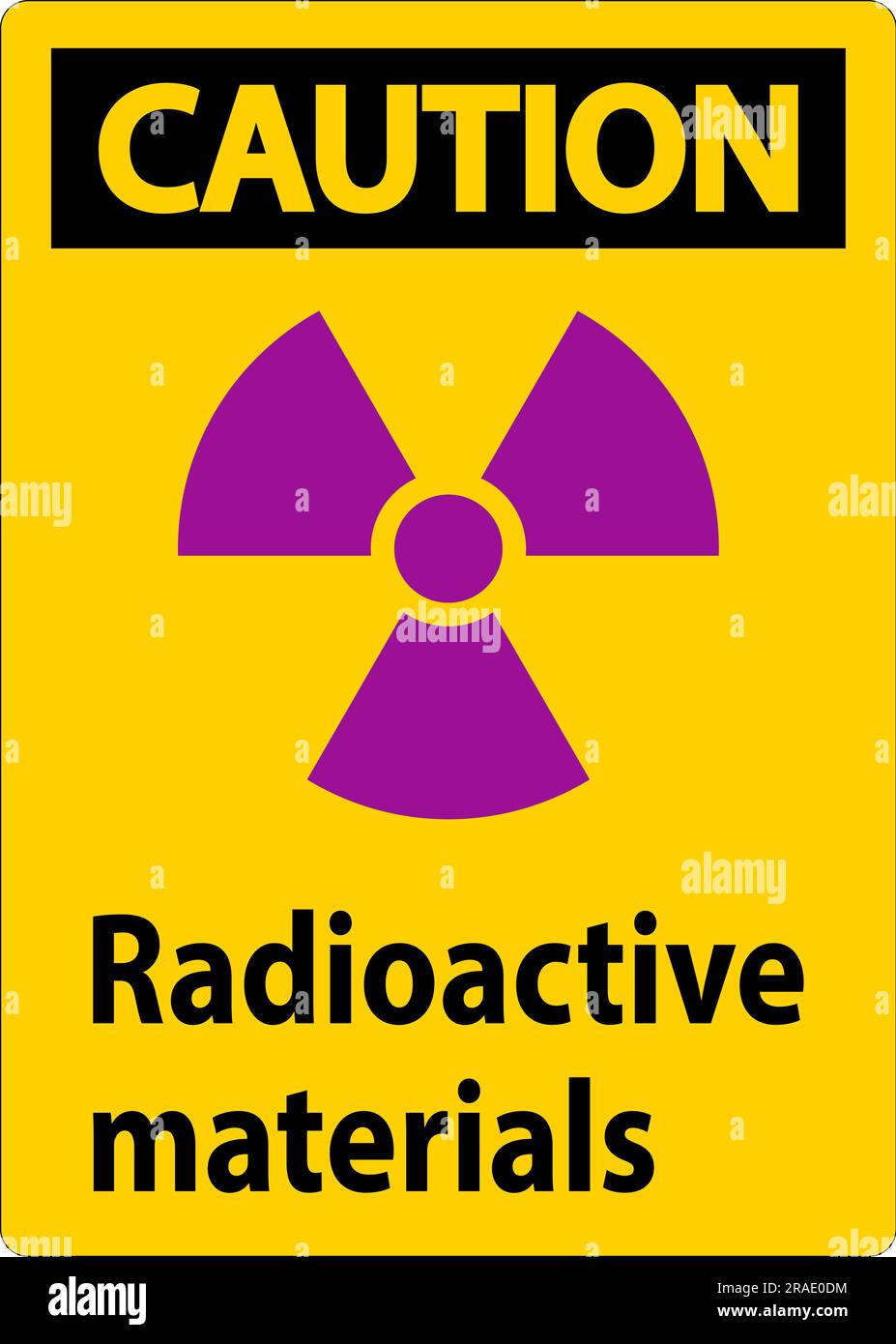 Caution Sign Radioactive Materials Stock Vector Image & Art Alamy