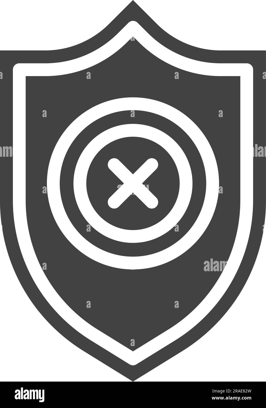 Unprotected Icon Image. Stock Vector