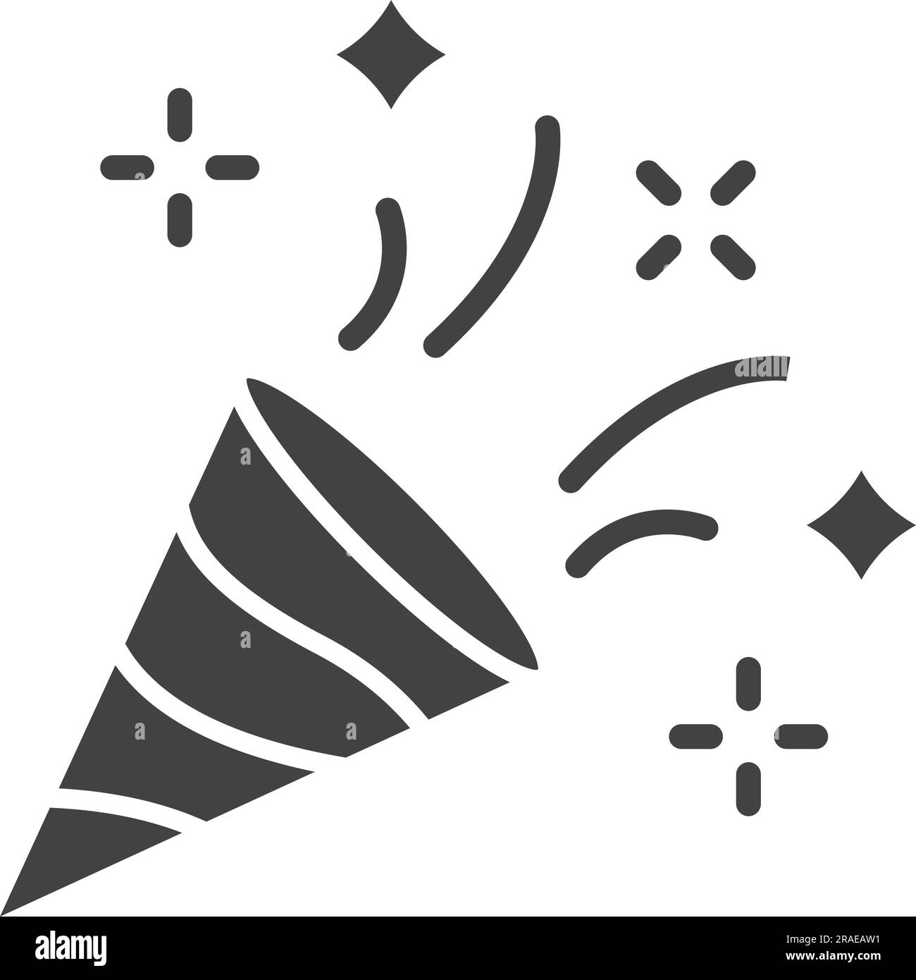 Confetti Cannon Icon Image Stock Vector Image & Art Alamy