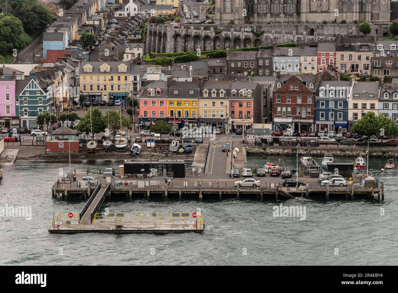 Cobh, Ireland, EU. 9 June 2023. An overview of the scenic coastal town