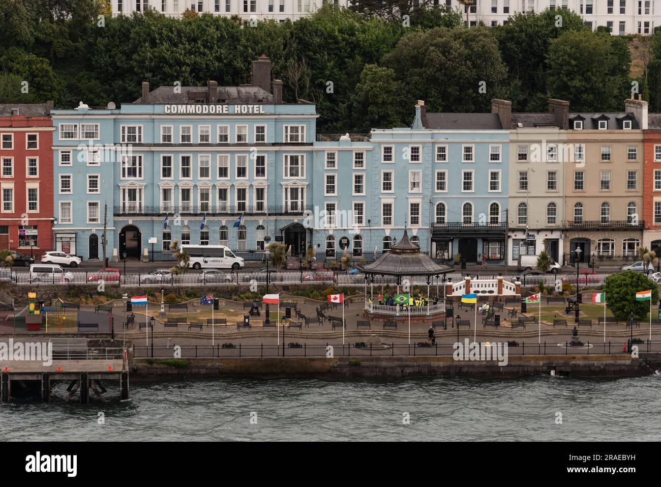Cobh, Ireland, EU. 9 June 2023. An overview of the scenic coastal town