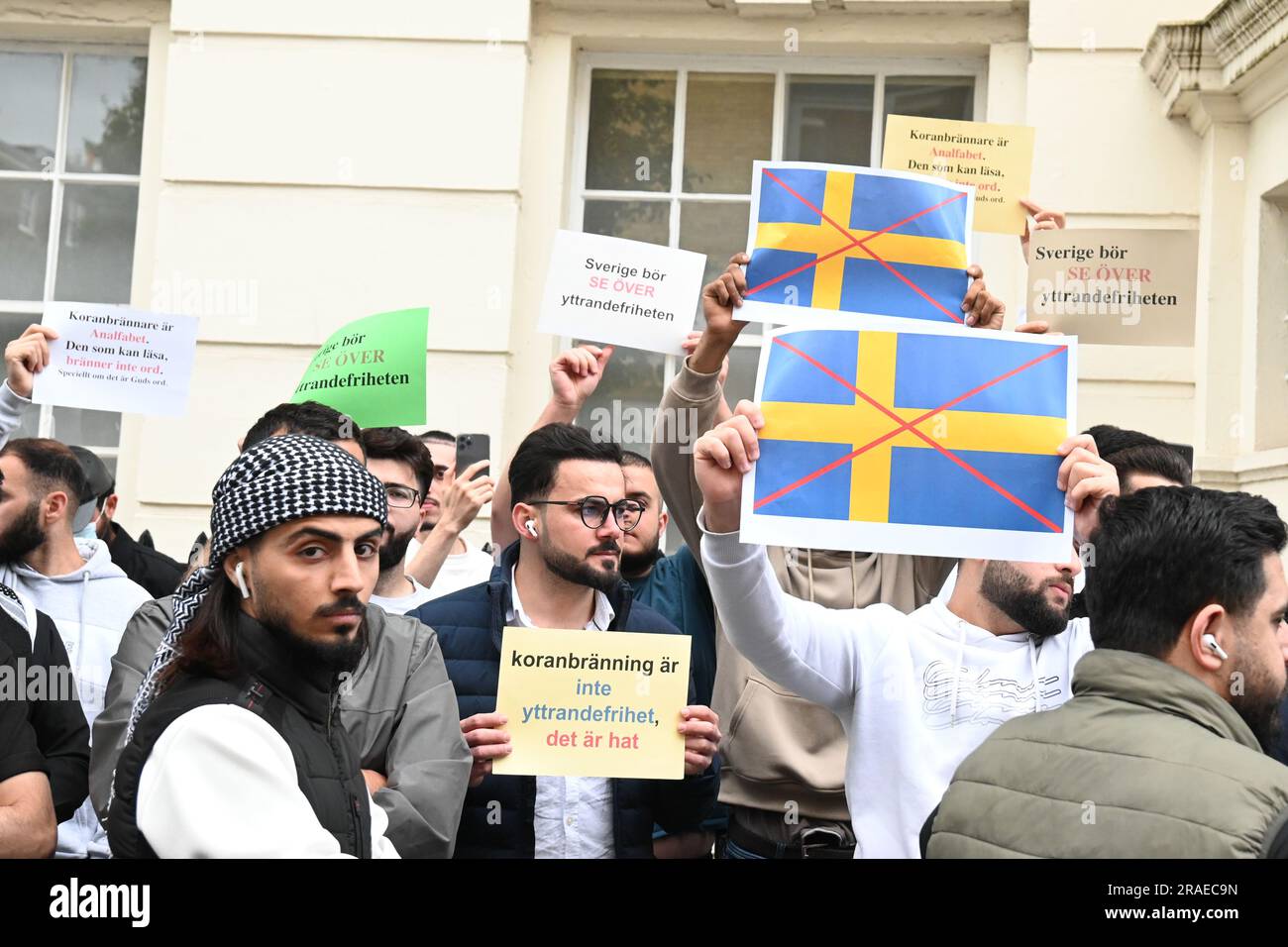 Muslims In Sweden Individual in sweden why the muslim still protesting hi-res stock ...